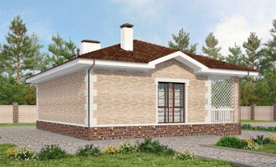 065-002-П Проект бани из кирпича Сергиев Посад | Проекты домов от House Expert