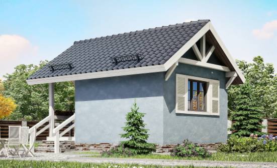 020-001-П Проект одноэтажного дома, уютный коттедж из дерева Люберцы | Проекты домов от House Expert