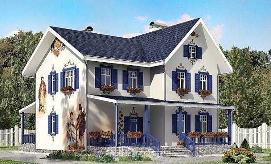 180-003-П Проект двухэтажного дома, бюджетный коттедж из кирпича Красноармейск | Проекты домов от House Expert