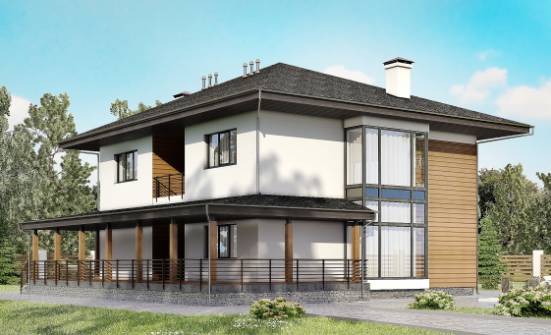 245-001-П Проект двухэтажного дома, просторный дом из арболита Электросталь | Проекты домов от House Expert