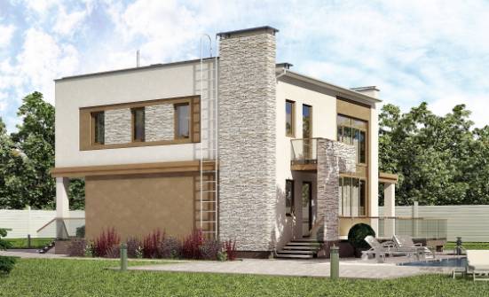 185-001-П Проект двухэтажного дома, красивый дом из блока Лосино-Петровский | Проекты домов от House Expert