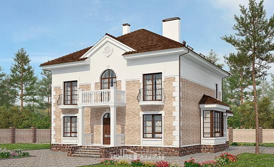 220-008-П Проект двухэтажного дома, классический домик из кирпича Дрезна | Проекты домов от House Expert