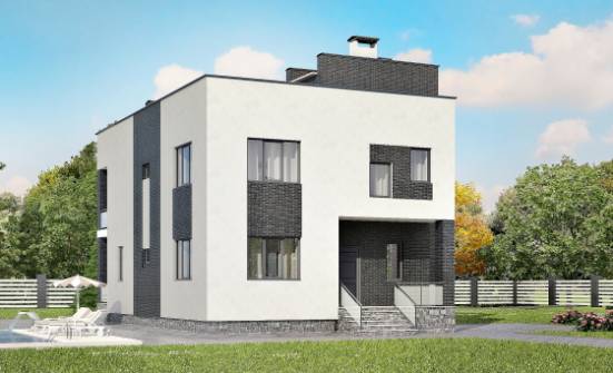 225-001-П Проект двухэтажного дома, классический загородный дом из блока Красноармейск | Проекты домов от House Expert