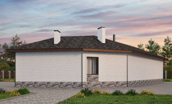 145-001-Л Проект бани из пеноблока Ступино | Проекты одноэтажных домов от House Expert