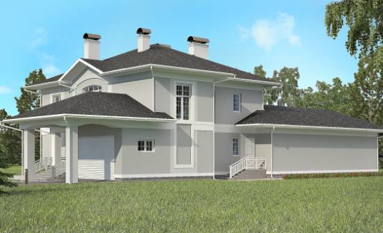360-001-П Проект двухэтажного дома, гараж, огромный домик из кирпича Электросталь | Проекты домов от House Expert