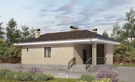 040-002-П Проект бани из газобетона Серпухов | Проекты домов от House Expert