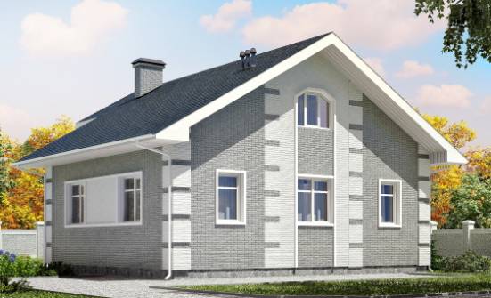 115-001-Л Проект двухэтажного дома мансардой, бюджетный загородный дом из газобетона Орехово-Зуево | Проекты домов от House Expert