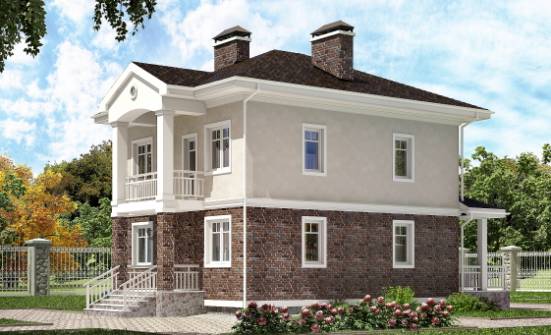 120-001-Л Проект трехэтажного дома, экономичный загородный дом из арболита Щелково | Проекты домов от House Expert