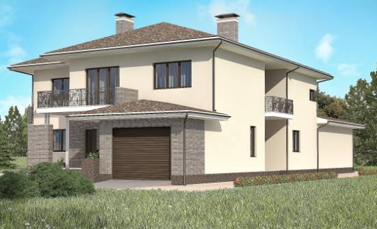 500-001-П Проект трехэтажного дома, гараж, огромный домик из кирпича Звенигород | Проекты домов от House Expert