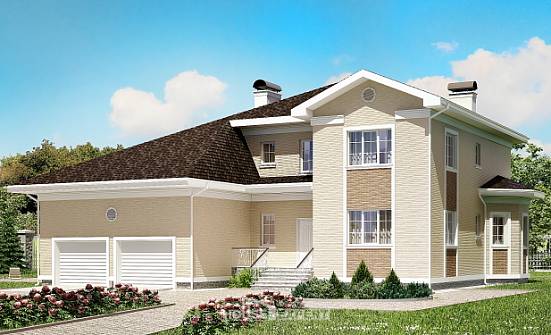 335-001-Л Проект двухэтажного дома, гараж, современный коттедж из кирпича Жуковский | Проекты домов от House Expert
