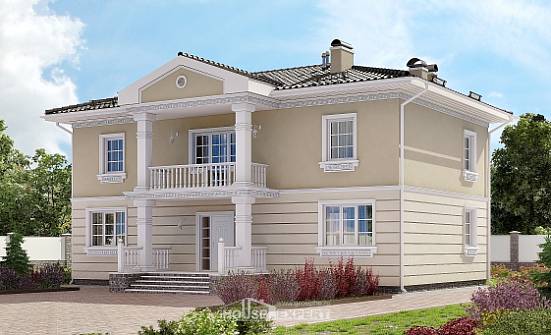 210-005-Л Проект двухэтажного дома, простой домик из газобетона Красногорск | Проекты домов от House Expert
