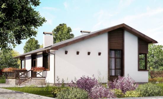 110-003-П Проект одноэтажного дома, простой коттедж из газосиликатных блоков Электрогорск | Проекты домов от House Expert