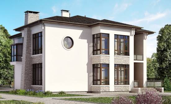 300-005-П Проект двухэтажного дома, красивый коттедж из кирпича Руза | Проекты домов от House Expert