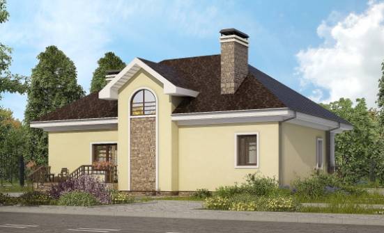 150-008-Л Проект двухэтажного дома с мансардой, красивый дом из поризованных блоков Голицыно | Проекты домов от House Expert