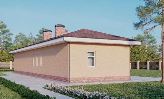 110-006-П Проект бани из блока Солнечногорск | Проекты одноэтажных домов от House Expert
