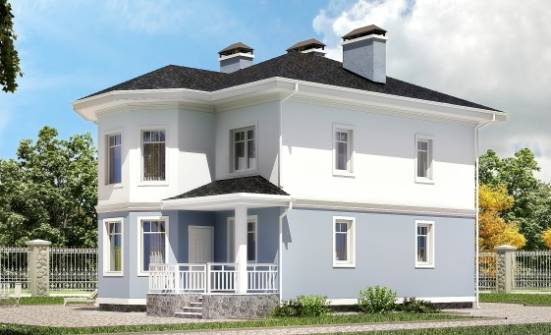 120-001-П Проект двухэтажного дома, скромный загородный дом из газосиликатных блоков Талдом | Проекты домов от House Expert