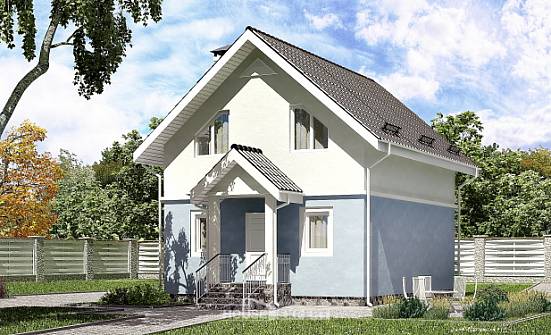 095-002-П Проект двухэтажного дома мансардой, классический дом из керамзитобетонных блоков Дедовск | Проекты домов от House Expert