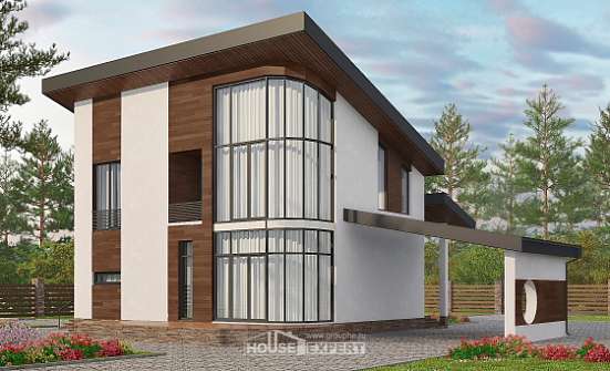 230-001-П Проект двухэтажного дома мансардный этаж, классический домик из кирпича Электроугли | Проекты домов от House Expert