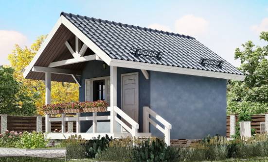 020-001-П Проект одноэтажного дома, уютный коттедж из дерева Люберцы | Проекты домов от House Expert