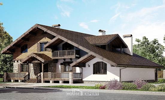 320-002-П Проект двухэтажного дома мансардный этаж, просторный домик из кирпича Рошаль | Проекты домов от House Expert