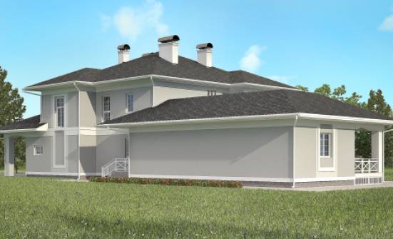 360-001-П Проект двухэтажного дома, гараж, огромный домик из кирпича Электросталь | Проекты домов от House Expert