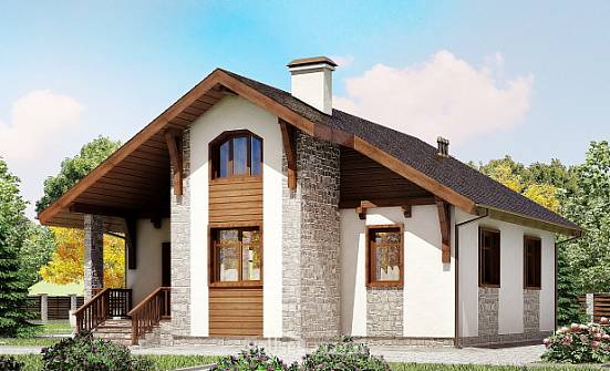 080-002-Л Проект одноэтажного дома, маленький домик из бризолита Щелково | Проекты домов от House Expert