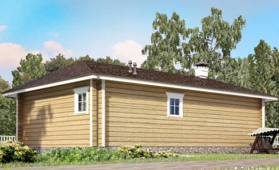 095-001-Л Проект одноэтажного дома, бюджетный загородный дом из дерева Раменское | Проекты домов от House Expert
