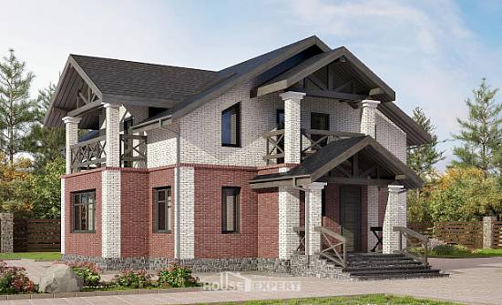 160-014-Л Проект двухэтажного дома, экономичный домик из керамзитобетонных блоков Красноармейск | Проекты домов от House Expert