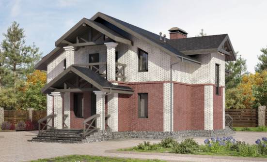 160-014-Л Проект двухэтажного дома, экономичный домик из керамзитобетонных блоков Красноармейск | Проекты домов от House Expert