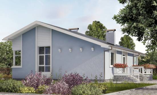 110-003-Л Проект одноэтажного дома, компактный домик из газосиликатных блоков Долгопрудный | Проекты домов от House Expert