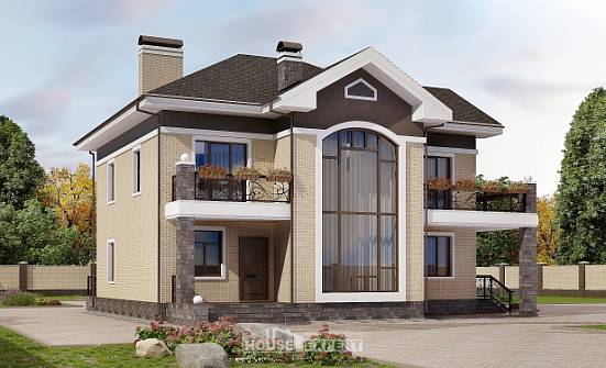200-006-П Проект двухэтажного дома, классический коттедж из кирпича Балашиха | Проекты домов от House Expert