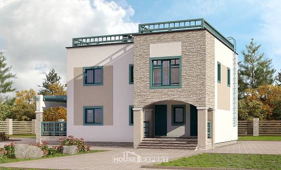 150-010-П Проект двухэтажного дома, классический домик из кирпича Ступино | Проекты домов от House Expert
