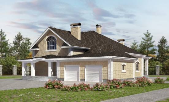 290-001-П Проект двухэтажного дома мансардой и гаражом, классический домик из кирпича Яхрома | Проекты домов от House Expert