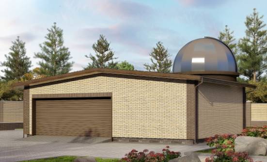 075-001-Л Проект гаража из кирпича Люберцы | Проекты домов от House Expert