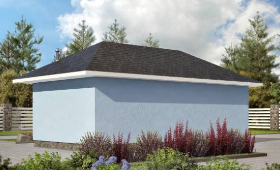 040-001-Л Проект гаража из бризолита Видное | Проекты одноэтажных домов от House Expert