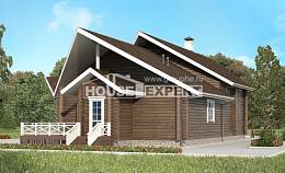 210-002-Л Проект двухэтажного дома мансардой, простой домик из дерева Красногорск, House Expert