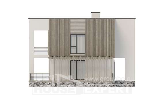 150-017-П Проект двухэтажного дома, бюджетный загородный дом из арболита Чехов, House Expert