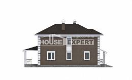 185-002-П Проект двухэтажного дома, современный коттедж из арболита Рошаль, House Expert