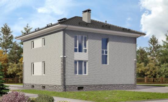 275-004-П Проект трехэтажного дома, гараж, просторный дом из кирпича Ступино | Проекты домов от House Expert