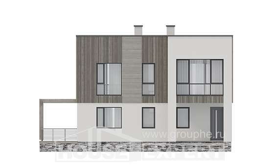 150-017-П Проект двухэтажного дома, красивый загородный дом из газосиликатных блоков Дзержинский, House Expert