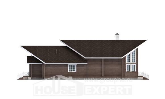 210-002-Л Проект двухэтажного дома мансардой, простой загородный дом из дерева Ликино-Дулево, House Expert