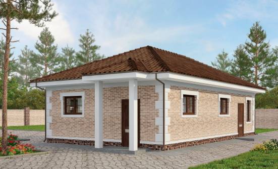 070-005-П Проект гаража из кирпича Ивантеевка | Проекты домов от House Expert
