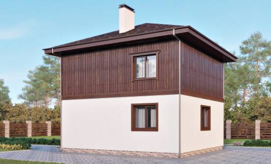100-006-Л Проект двухэтажного дома, современный домик из керамзитобетонных блоков Красногорск | Проекты домов от House Expert