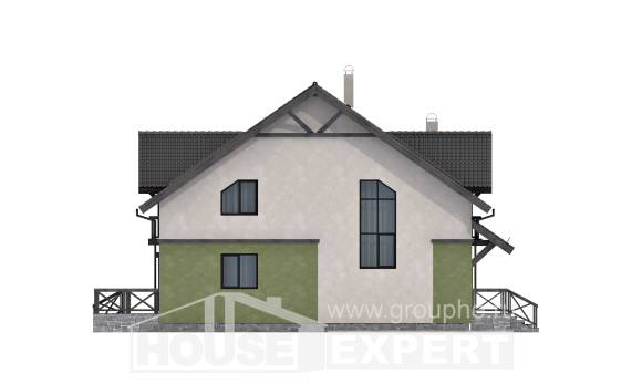120-003-П Проект двухэтажного дома мансардой, красивый дом из арболита Дзержинский, House Expert