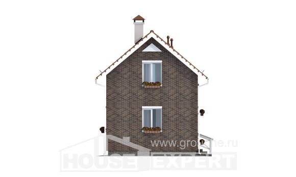 045-001-Л Проект двухэтажного дома с мансардой, простой загородный дом из твинблока Электроугли, House Expert