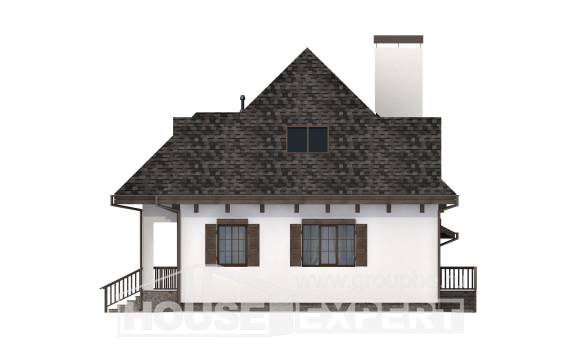 110-002-Л Проект двухэтажного дома с мансардой, гараж, современный домик из керамзитобетонных блоков Краснозаводск, House Expert