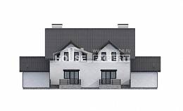 290-003-П Проект двухэтажного дома мансардный этаж, просторный коттедж из газосиликатных блоков Дубна, House Expert