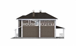 185-002-П Проект двухэтажного дома, экономичный загородный дом из теплоблока Яхрома, House Expert