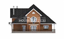 310-001-П Проект двухэтажного дома мансардный этаж, красивый коттедж из теплоблока Чехов, House Expert