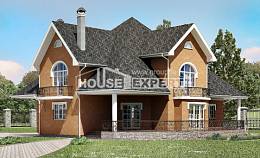 310-001-П Проект двухэтажного дома мансардный этаж, современный загородный дом из керамзитобетонных блоков Черноголовка, House Expert